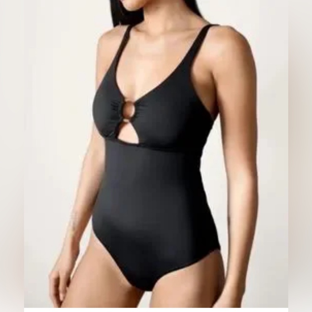 Knix Clearwater one-piece bathing suit (M)